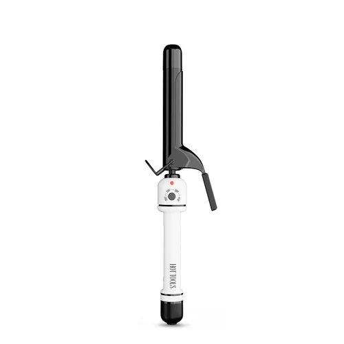 HOT TOOLS Pro Artist Nano Cerámica Rizador/Varita | Para Cabello Suave y Brillante (1 pulgada) Negro/Blanco