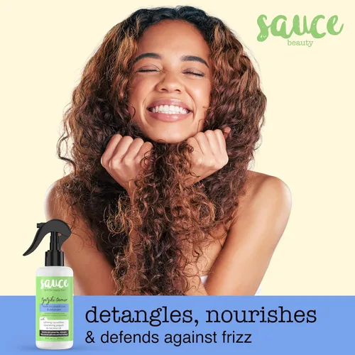 Miniatura 2 de SAUCE BEAUTY Tzatziki - Acondicionador sin enjuague y desenredante en espray – Acondicionador sin enjuague para cabello rizado, cabello graso