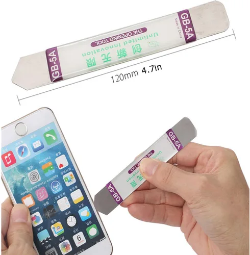 Miniatura 4 de LIFEGOO Safe - Kit de herramientas de apertura de pantalla de acero ultrafino y sin nailon para teléfono celular, LCD, MacBook, iPad, iPod, tableta