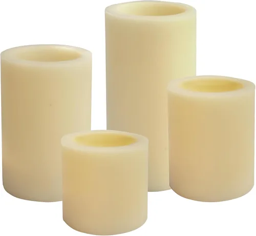 Miniatura 8 de CANDLE CHOICE Velas sin llama a pilas con temporizador, cera real, pilares LED eléctricos parpadeantes realistas, ciclo diario integrado automático