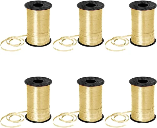 Miniatura 53 de PMU Tira de cinta rizadora negra de 500 yardas x 3/16 pulgadas para envolver regalos, decoración de cumpleaños, celebraciones, fiestas, accesorios