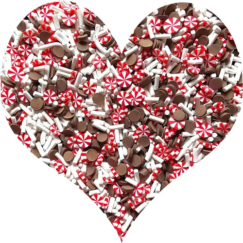 Miniatura 39 de Chispitas Falsas Chispitas Falsas de Navidad Chispitas Falsas de Caramelo Chispitas de Arcilla Polimérica Chispitas Poliméricas Rebanadas de Arcilla