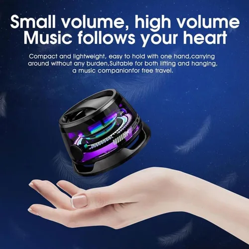 Miniatura 2 de Yaslayp Altavoz Bluetooth magnético multifuncional G200 con luz RGB, altavoz magnético inalámbrico impermeable para teléfonos, tabletas