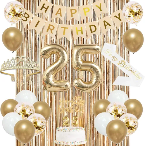Miniatura 22 de Trgowaul Decoraciones de 9º cumpleaños para niñas, pancarta, banda y corona, decoración de pastel, globo de número 9, cortinas de flecos