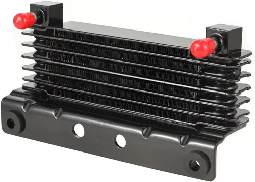 Miniatura 2 de Radiador enfriador de aceite para motocicleta Harley Touring Electra Glide Road Glide Road King Street Glide 2009-2016 Negro