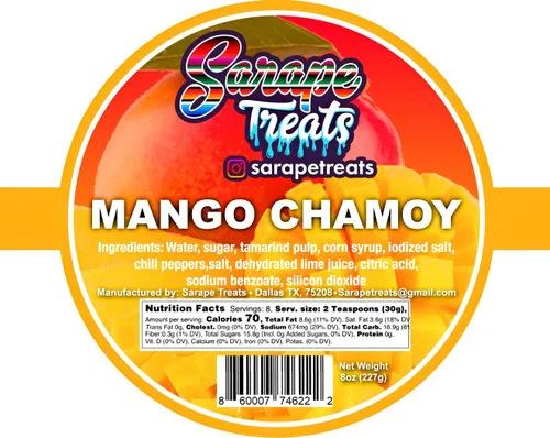 Miniatura 2 de Sarape Treats Chamoy Rim Dip - Pasta de tamarindo mexicano para bebidas, frutas, bebidas alcohólicas, dulces y más (Mango)