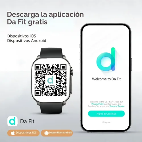 Miniatura 4 de Reloj inteligente, 2.01 pulgadas AMOLED reloj de fitness con pantalla táctil curvada para hombres y mujeres, IP68 impermeable, monitor de frecuencia