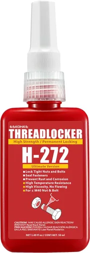Miniatura 12 de ESKONKE Paquete de 3 Fijador de Roscas Azul 243 + Rojo 271 Removible y Permanente de Bloqueo 5.07 Fl oz Tuercas y Pernos Sellador de Roscas y Cierre