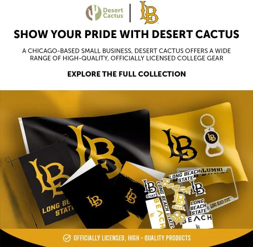 Miniatura 6 de Desert Cactus Cal State University Long Beach Baseball Hat California Dirtbags Brimmed Embroidered Cap Adjustable Cloth Strap