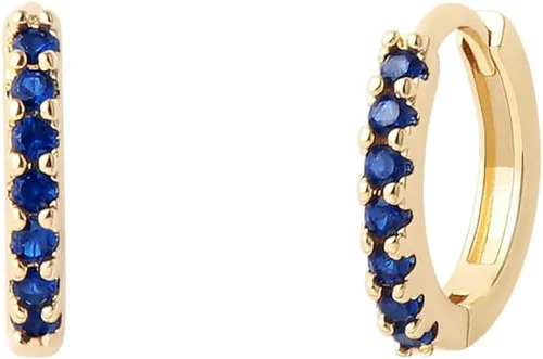 Miniatura 3 de Juego de aretes de aro chapados en oro real de 14 quilates, hipoalergénicos, gruesos y gruesos, joyería gruesa para múltiples piercings, regalo