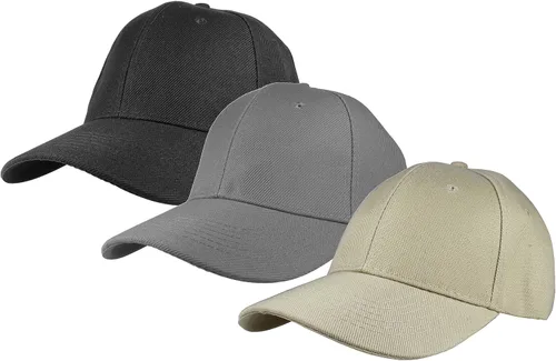 Miniatura 23 de Gelante - Gorra lisa de béisbol ajustable con correa trasera (3 unidades)
