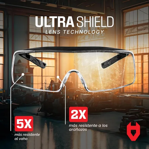 Miniatura 2 de NoCry Gafas de Seguridad Antivaho que se Ajustan Sobre Gafas con Lente Resistente a los Arañazos — Certificadas ANSI Z87 y OSHA, Gafas de Seguridad