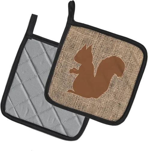 Miniatura 2 de Caroline's Treasures BB1119-BL-BN-PTHD - Juego de soportes para ollas de cocina resistentes al calor, almohadillas calientes de horno para cocinar