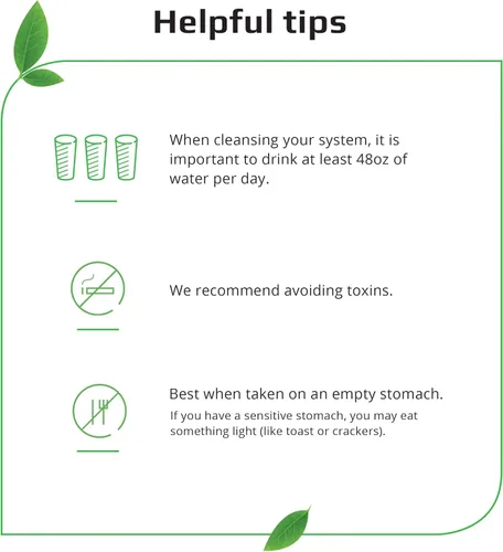Miniatura 6 de Herbal Clean QCarbo - 20 bebidas desintoxicantes prémium para el mismo día, sabor fresa y mango, 20 onzas líquidas, y tabletas, 5