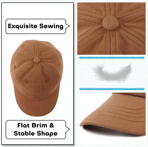 Miniatura 16 de Peecabe Gorra de béisbol para niños pequeños, unisex, de algodón, ajustable, para bebés, niños, gorra de béisbol para niñas de 1 a 5 años