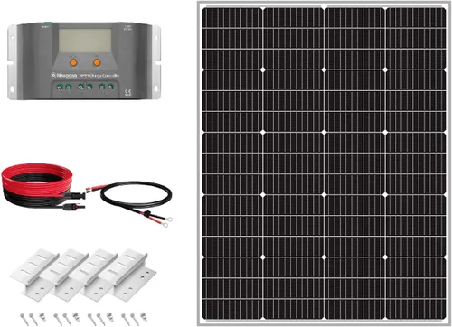 Miniatura 10 de Newpowa Panel solar monocristalino de 150 vatios y 10 bb, módulo fotovoltaico de alta eficiencia de 150 W, 150 W, para caravana, barco, remolque