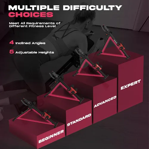 Miniatura 4 de FLYBIRD Equipo de entrenamiento abdominal, máquina de abdominales ajustable, entrenamiento de cuerpo completo para gimnasio en casa