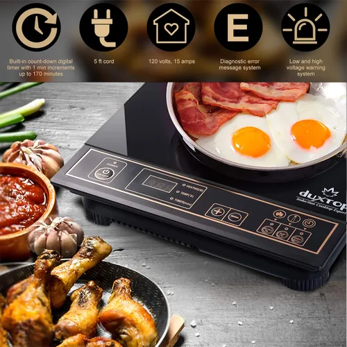 Miniatura 2 de Duxtop. Calentador de comida de inducción portable, de mesada, 1800 vatios, Dorado