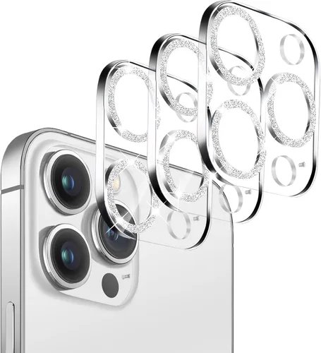 Miniatura 14 de Pack de 3 protectores de lente de cámara de vidrio templado Dengduoduo para iPhone 13 Pro de 6.1" y iPhone 13 Pro Max de 6.7", brillo de diamantes