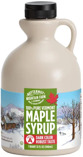 Miniatura 13 de Butternut Mountain Farm Pure Vermont - Jarabe de arce, orgánico, grado A, ámbar rico, botella de 12 onzas, fácil de apretar (paquete de 2)