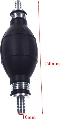 Miniatura 7 de 0.394 in 3/8 "Negro Imprimación Bombilla de Goma Bomba de Combustible de Gasolina Manguera de mano Imprimación Gasolina Diesel Bomba para Barcos