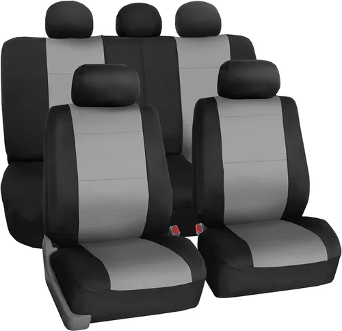 Miniatura 20 de FH Group Juego completo de fundas de neopreno impermeables para asiento de automóvil, de tres filas y 7 plazas, listas para bolsa de aire