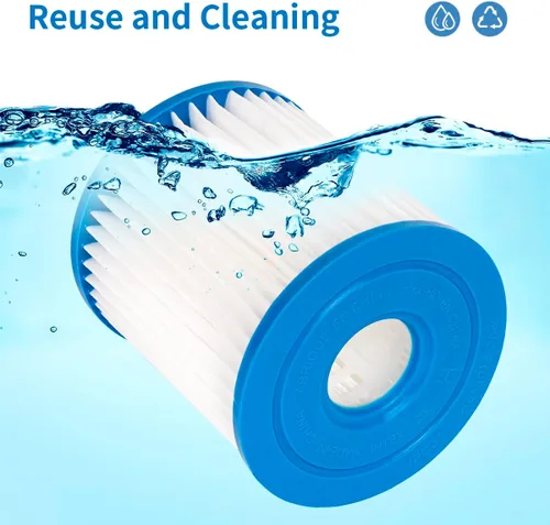 Miniatura 5 de WuYan Filtros de repuesto para bañera de hidromasaje Intex, filtro de bomba de piscina 28601/28602 para Intex tipo H 29007E Set cartucho de filtro
