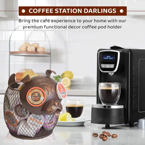 Miniatura 6 de Organizador de cápsulas de café Made Easy Kit - Decoración funcional para barra de café en casa - Accesorios de almacenamiento en mostrador