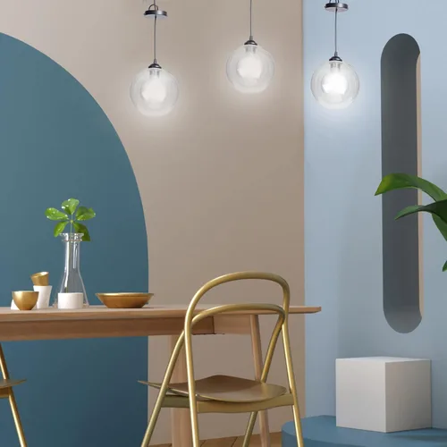 Miniatura 3 de Kichvoe Reemplazo de pantalla de lámpara de vidrio duradero para luz de techo base G9 Pantalla de globo transparente 3.9 pulgadas fácil instalación