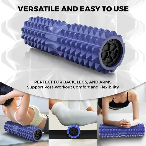 Miniatura 2 de Rodillo de espuma vibratoria, rodillo ergonómico de punto de activación para fitness, terapia corporal y recuperación muscular, por Nordic Lifting