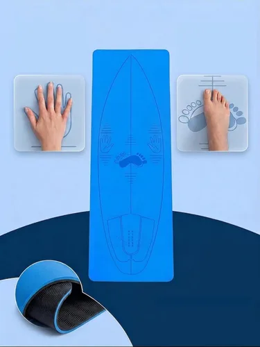 Esterilla de entrenamiento profesional para postura de surf y pop-up – Esterilla de yoga de surf para práctica de postura de surf, posicionamiento