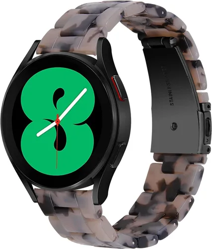 Correas de reloj de resina compatibles con Samsung Galaxy Watch 7/6/5/4/FE 1.575 in 1.732 in, Galaxy Watch 6/4 Classic 1.654 in 1.693 in 1.811 in