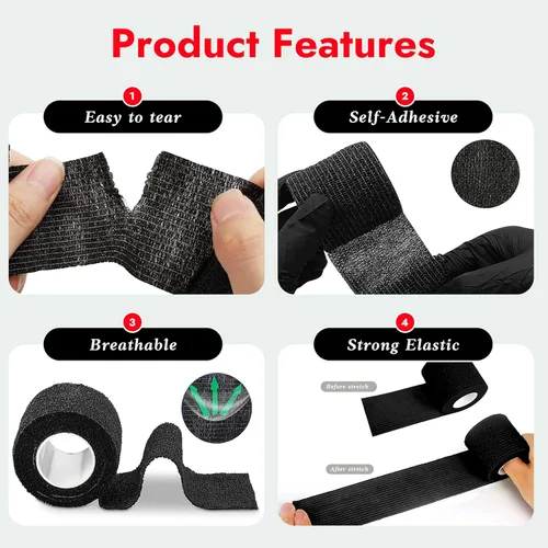 Miniatura 4 de Kit de cubiertas para pluma de tatuaje SOTICA con cinta de agarre y líneas redondas - 200 piezas de cubiertas para máquina de tatuaje, envoltura