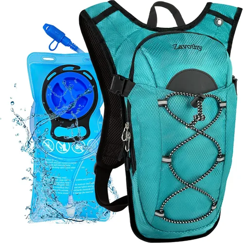Miniatura 14 de Zavothy Hydration Backpack with 2L Hydration Bladder Water Backpack for Hiking Hydration Pack for Running Cycling Hiking