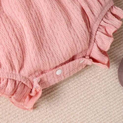 Miniatura 6 de Yccutest Mameluco de manga larga para bebé recién nacido, con volantes, para otoño e invierno