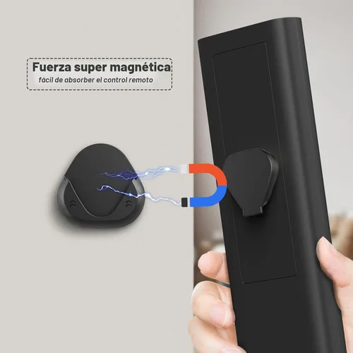 Miniatura 2 de Paquete de 6 Soportes Magnéticos para Control Remoto de Montaje en Pared, Organizador de Control Remoto de TV Conveniente y Elegante
