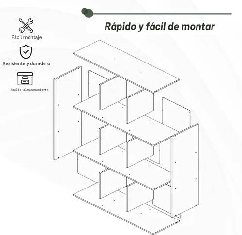 Miniatura 7 de Organizador de almacenamiento de 9 cubos, estantería reversible, estantería de cubo abierta, almacenamiento moderno grande para sala de estar