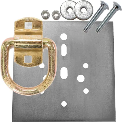 Pesada 12,240 lb Cap. Tiedown y placa trasera w/2 – 1/2" hardware, Paquete de 2