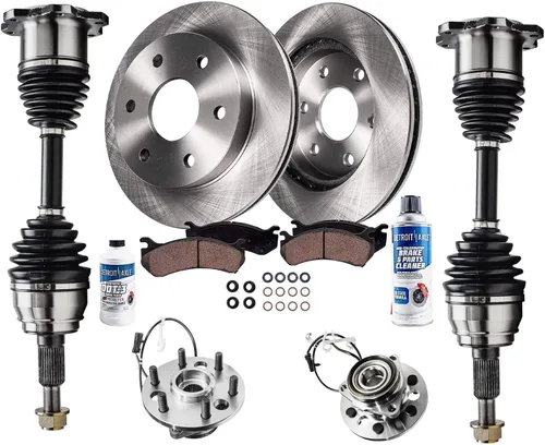 Miniatura 55 de Detroit Axle - Rotores de freno para Nissan NV2500 NV3500 NV1500 NV1500 2012-2021, repuesto de rotores de freno de disco: rotor delantero de 14.17