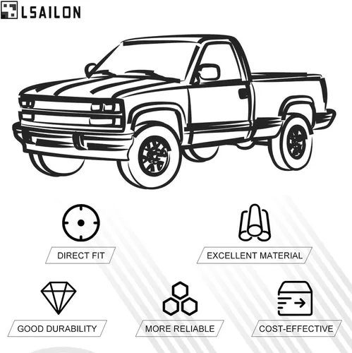 Miniatura 2 de 7 piezas para Jeep Cherokee 91-01 para Cherokee 91-92 Comanche 93-98 Grand Cherokee 93 Grand Wagoneer 91-95 97-06 Wrangler (2) barra de acoplamiento