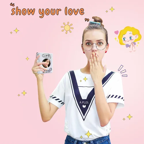 Miniatura 7 de Carpeta de tarjetas fotográficas de 3 pulgadas, 40 bolsillos Kpop para tarjetas fotográficas, mini álbum de fotos portátil, bonita carpeta Kpop