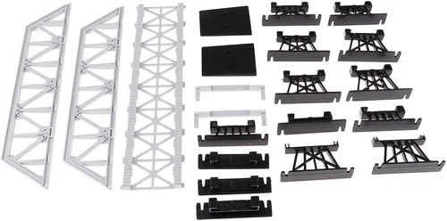 Miniatura 8 de Modelo de ferrocarriles y trenes HO Escala Puente Modelo Edificio Accesorio DIY