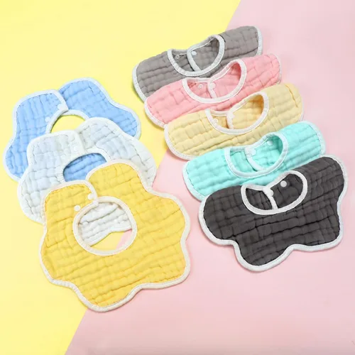 Miniatura 7 de Accmor Muslin Baby Bibs Baby Bandana Drool Bibs for Unisex Boys Girls, Cotton Baby Drool Bibs for Teething Drooling