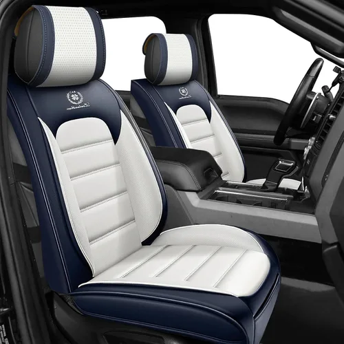 Miniatura 26 de Juego completo de fundas de asiento de automóvil para GMC Sierra 1500/2500/3500 Denali SLT AT4 AT4X Base Fundas de asientos 2008-2025, Protectores