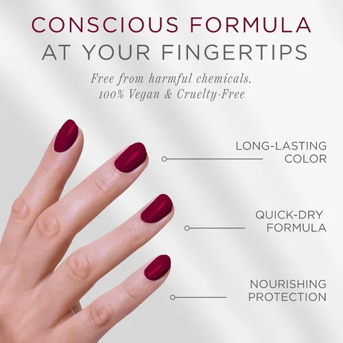 Miniatura 3 de Cote Beauty's Sangria - Esmalte de uñas natural ciruela, acabado suave y crema, tono joya, esmalte de uñas de larga duración, resistente a