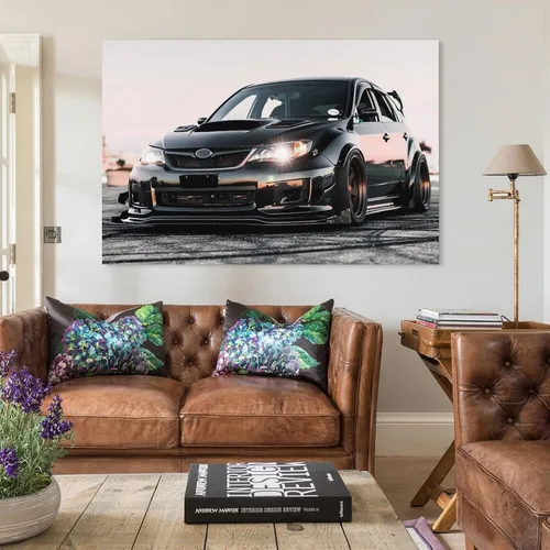 Miniatura 5 de Fbroceh Jdm - Póster de auto negro Wrx Sti Aesthetics, póster artístico y arte de pared, póster moderno para decoración de dormitorio familiar, 12 x
