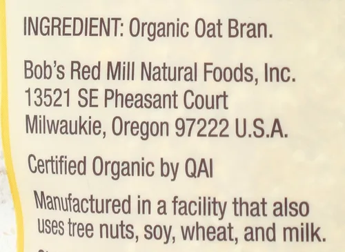 Miniatura 4 de Bob's Red Mill Cereal caliente orgánico de salvado de avena con alto contenido de fibra, 18 onzas