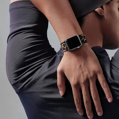 Miniatura 7 de Adorve Correa elástica compatible con Apple Watch Bands Ultra 3/2/1 de 49 mm, 46 mm, 45 mm, 44 mm, 42 mm, 41 mm, 40 mm, 38 mm, para hombres