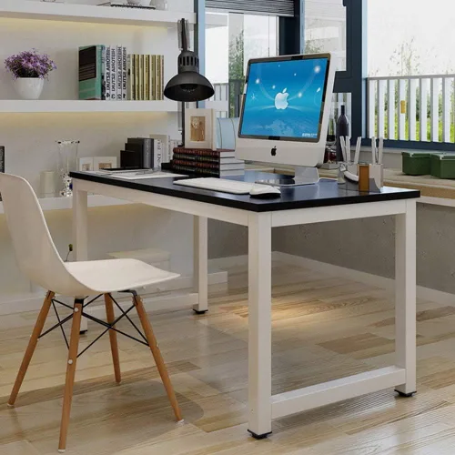 Miniatura 2 de Escritorio para computadora, escritorio de trabajo de madera de 43 pulgadas, escritorio grande para videojuegos, mesa para computadora portátil