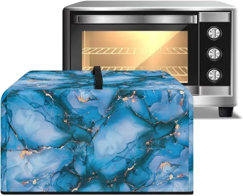 Miniatura 18 de Cubierta para horno de microondas a prueba de polvo, para encimera, freidora de aire, tostadora, horno, para decoración interior del hogar, L, 20.9